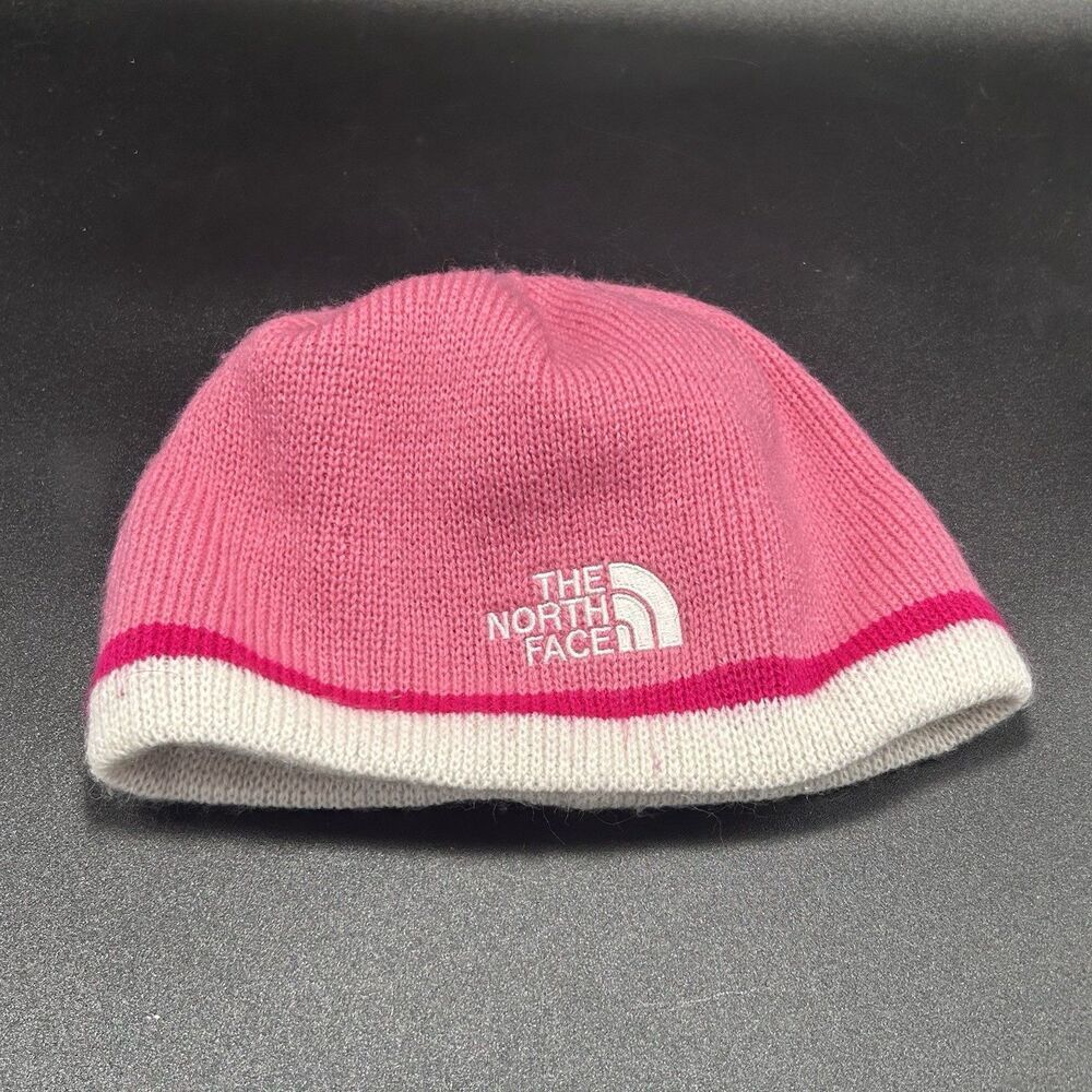 The North Face Beanie Girl's One Size Pink Knit Pull On Acrylic